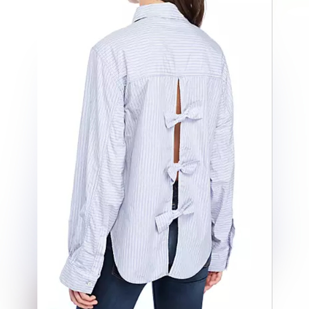 Free People Tie It In A Bow Shirt